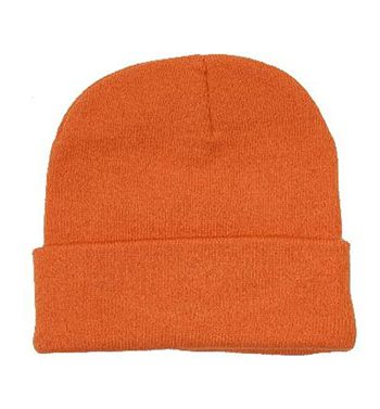 Orange Arcylic Beanie