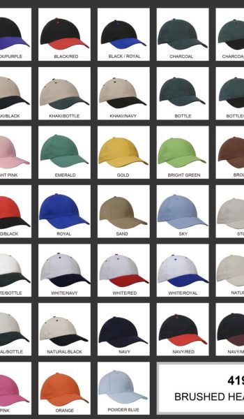 Brushed Cotton Cap Colour