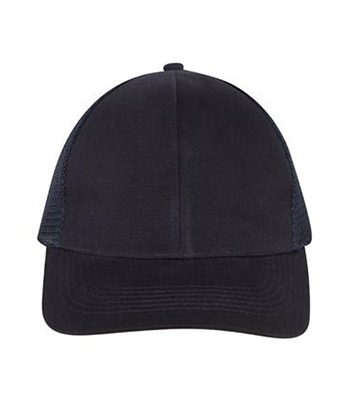 Brushed-Cotton-with-Mesh-Back-Navy