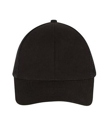 Brushed-Cotton-with-Mesh-Back-black