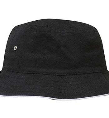Black-White Sports Bucket Hat