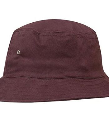 Maroon Sports Bucket Hat