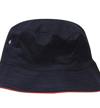 Navy-Red Sports Bucket Hat