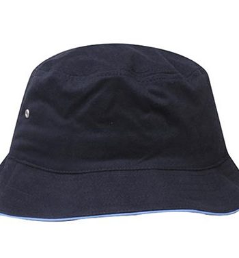 Navy-Sky Sports Bucket Hat