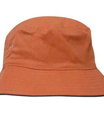 Orange-Navy Sports Bucket Hat