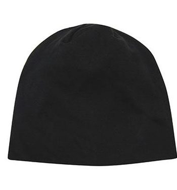 Black Cotton Beanie