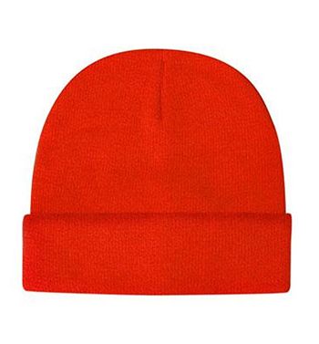 Orange Luminescent Safety Acrylic Beanie