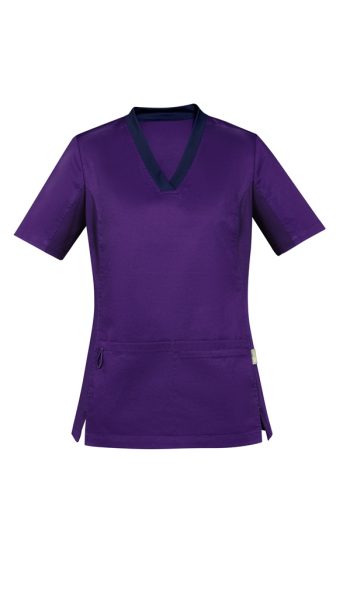 Purple Women Riley Scrub Top