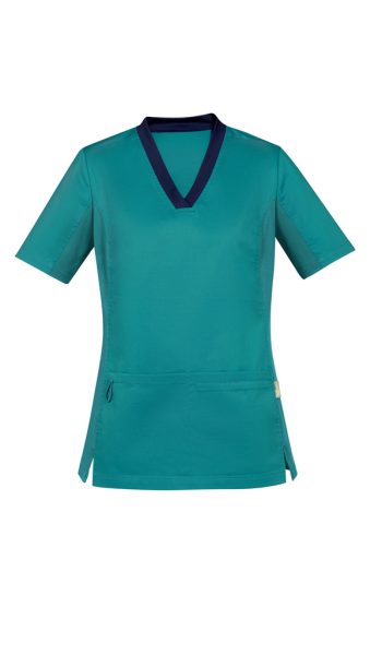 Teal Women Riley Scrub Top