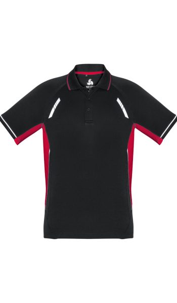 Black/Red/Silver Renegade Polo Shirt