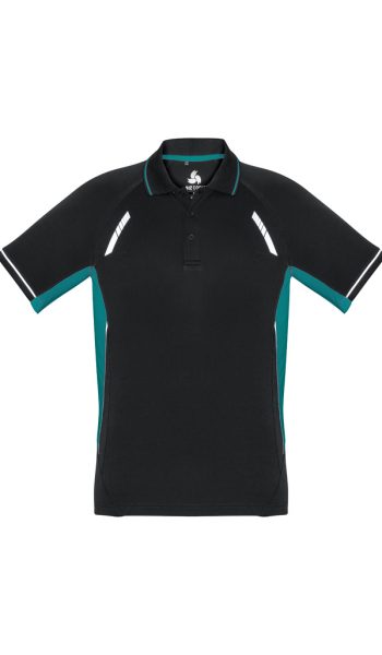 Black Teal Renegade Polo Shirt