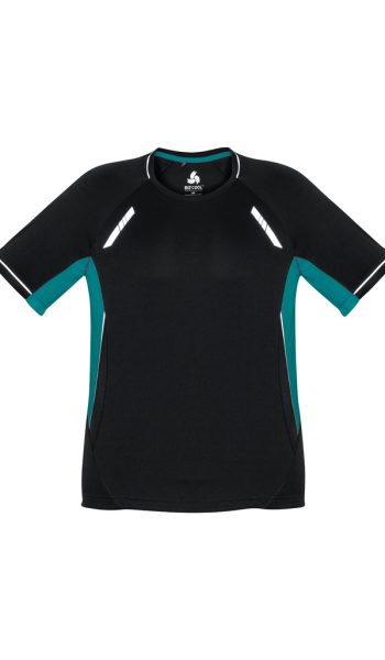 Black/Teal/Silver Renegade Short Sleeve Tee