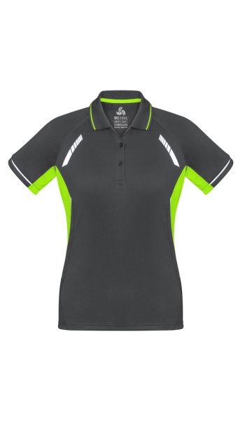 Grey Fluoro Lime Renegade Polo