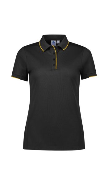 Black/Gold Focus Polo Shirt