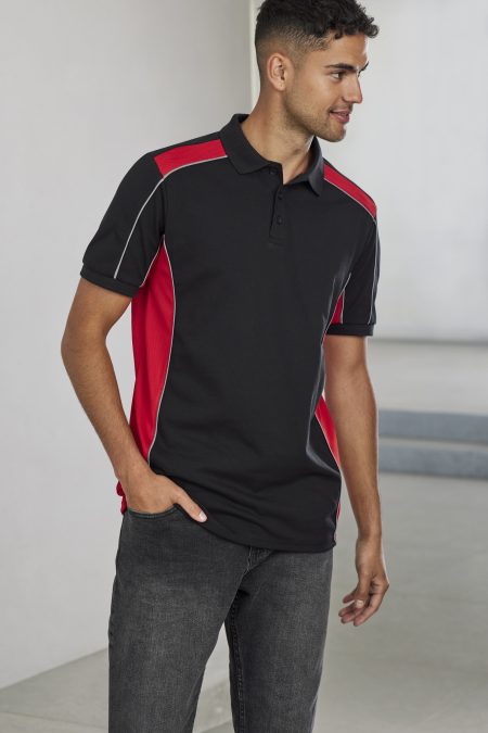 Grid Red Polo Shirt