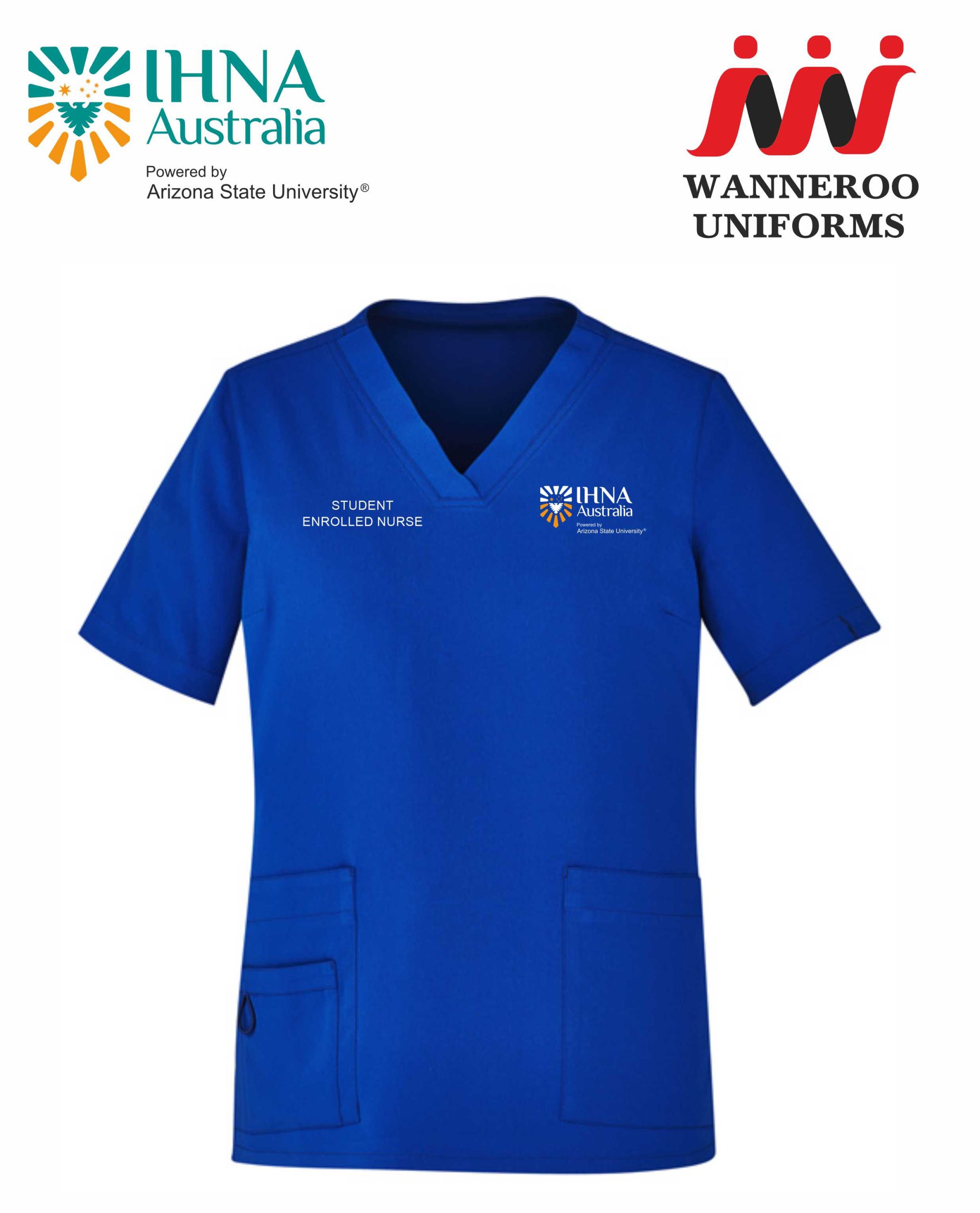 IHNA Ladies Nurse Scrub Top