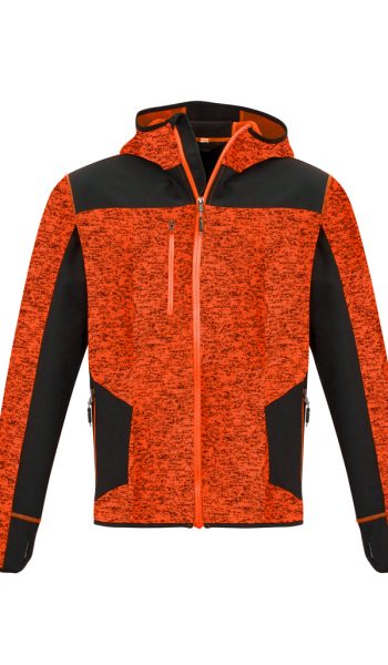 Fluoro Orange Knit Hoodie