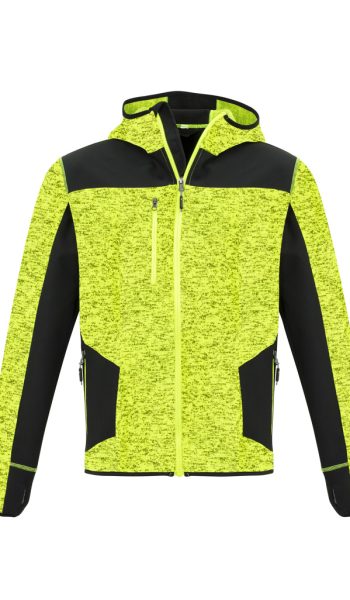 Fluoro Yellow Knit Hoodie