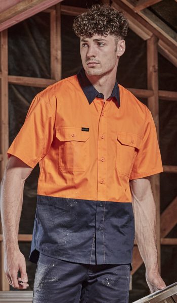 Men Hi Vis Short Sleeve Shirt