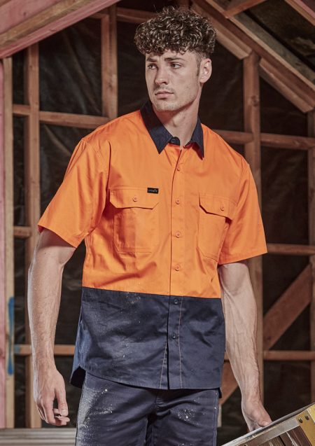 Men Hi Vis Short Sleeve Shirt