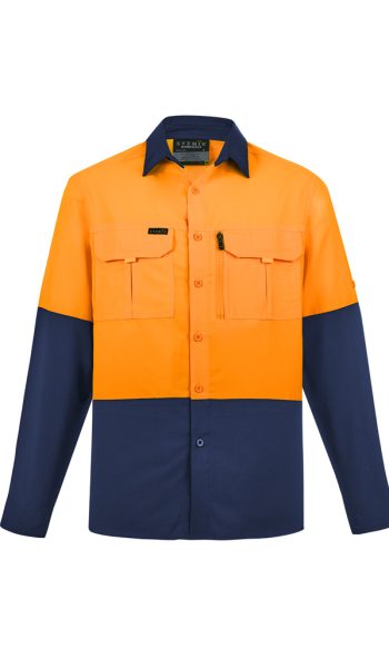 Orange/Navy Hi Vis Outdoor Shirt