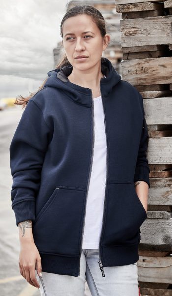 Unisex Zip Front Multi Pocket Hoodie