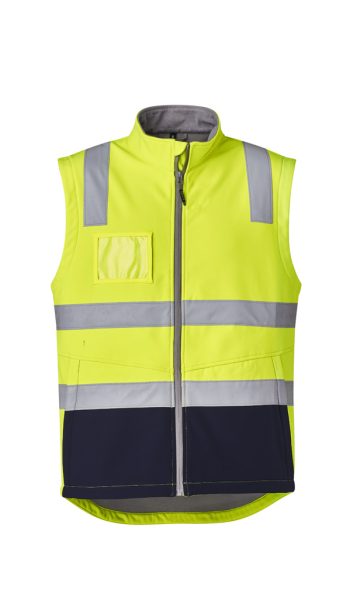 Yellow Hi Vis Shoftshell Vest