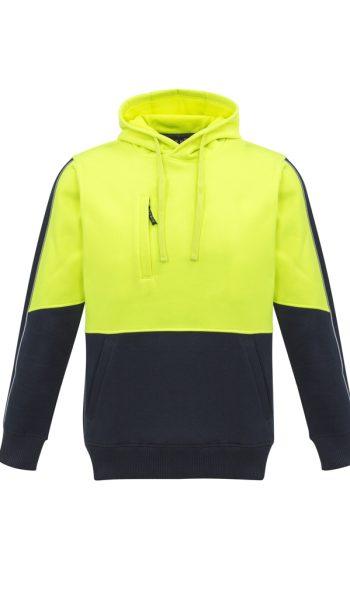 Yellow Navy Hi Vis Pullover Hoodie