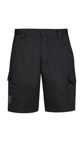 Black Mens Summer Cargo Short