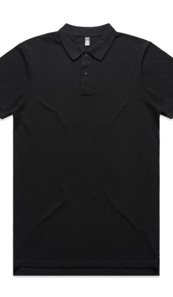 Black Pique Polo Shirt