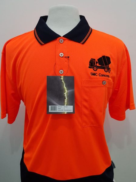 Hi Vis Polo Shirt Embroidery