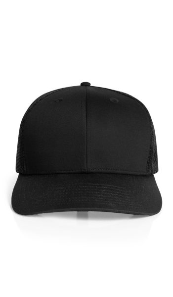 Black Mesh Trucker Cap
