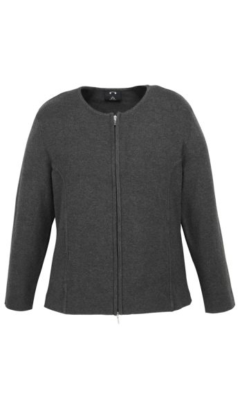 Charcoal Zip Cardigan