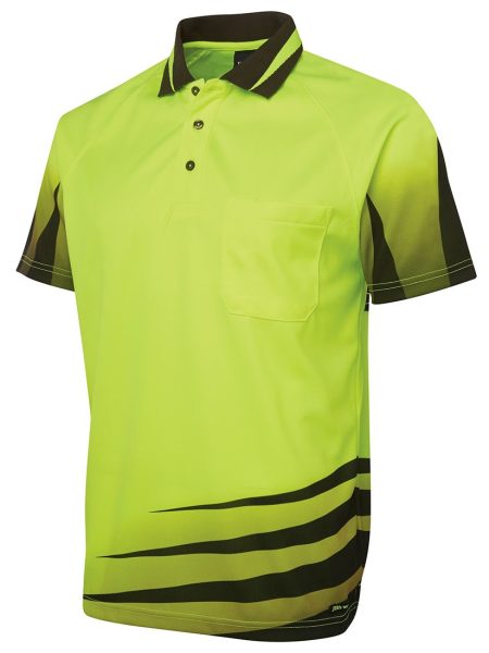 Lime Black Hi Vis Rippa Polo
