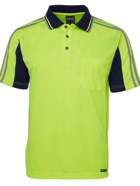 Lime Navy Arm Polo Shirt