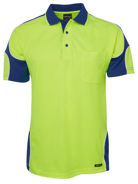 Lime Royal Hi Vis Polo Shirt