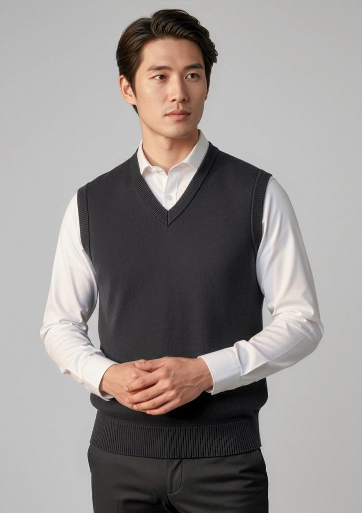 Men Woolmix Knit Vest