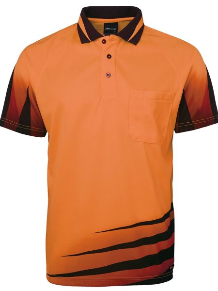 Orange Black Hi Vis Rippa Polo
