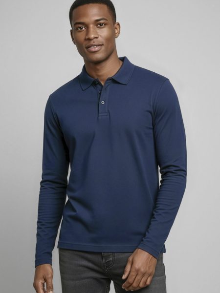 Crew Long Sleeve Polo Shirt