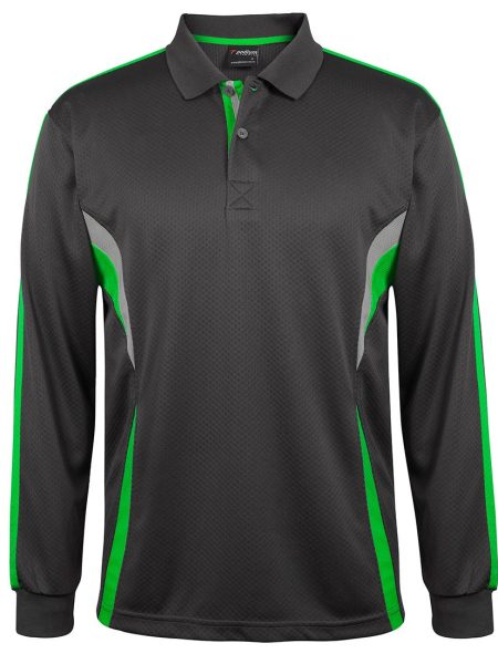 Gunmetal Pea Green Grey Podium Cool Polo