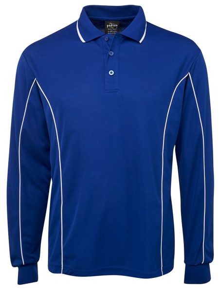 Royal White Podium Piping Polo